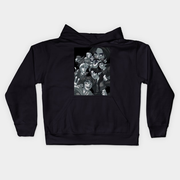 The Gang's All Here Kids Hoodie by Gaddes